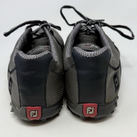 Footjoy M Project Golf Shoes Mens 8 W Wide Gray Black Spikeless 55247 - Picture 10 of 15